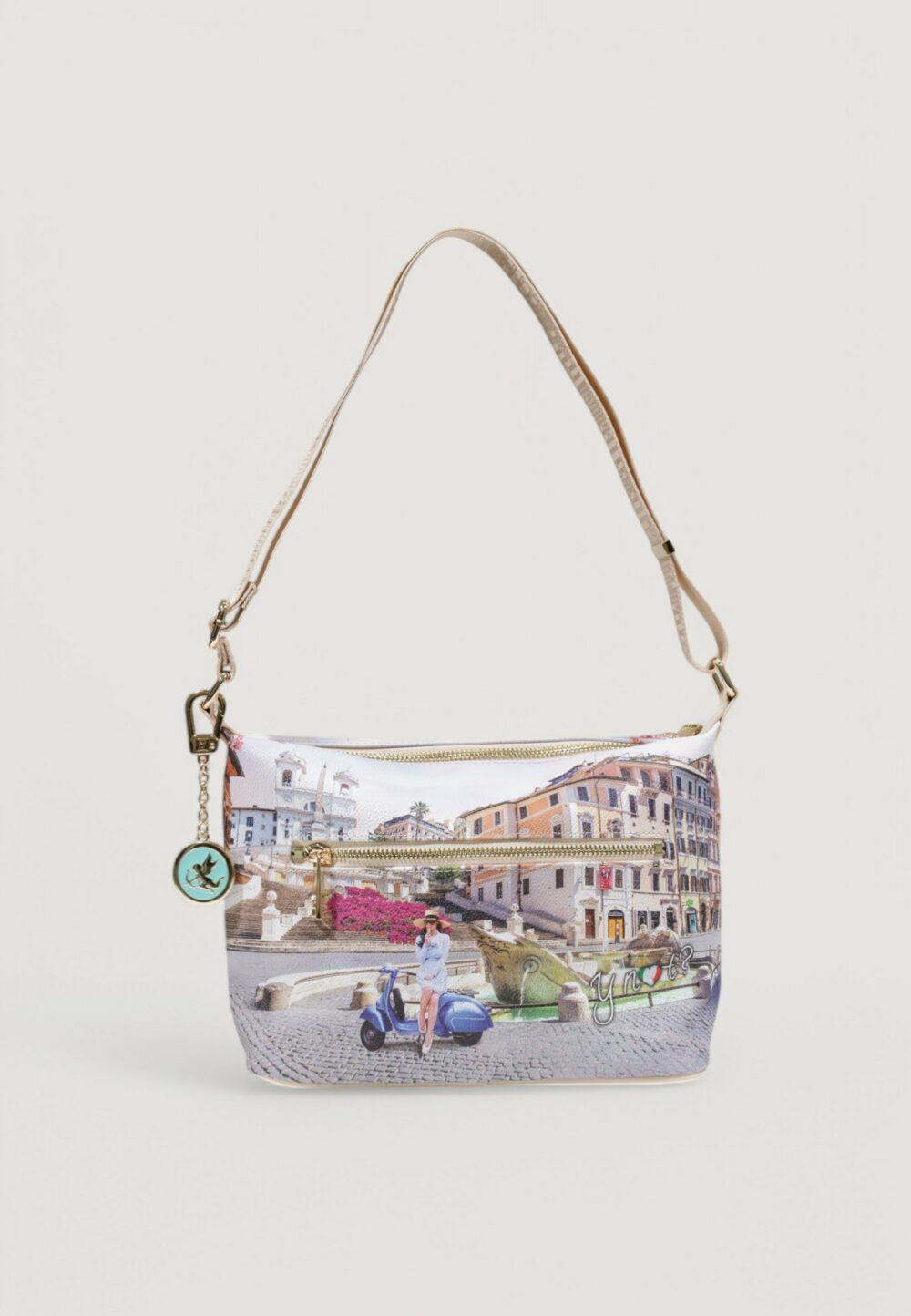 Borsa Y Not? HOBO EASY SMALL Avorio - Foto 3