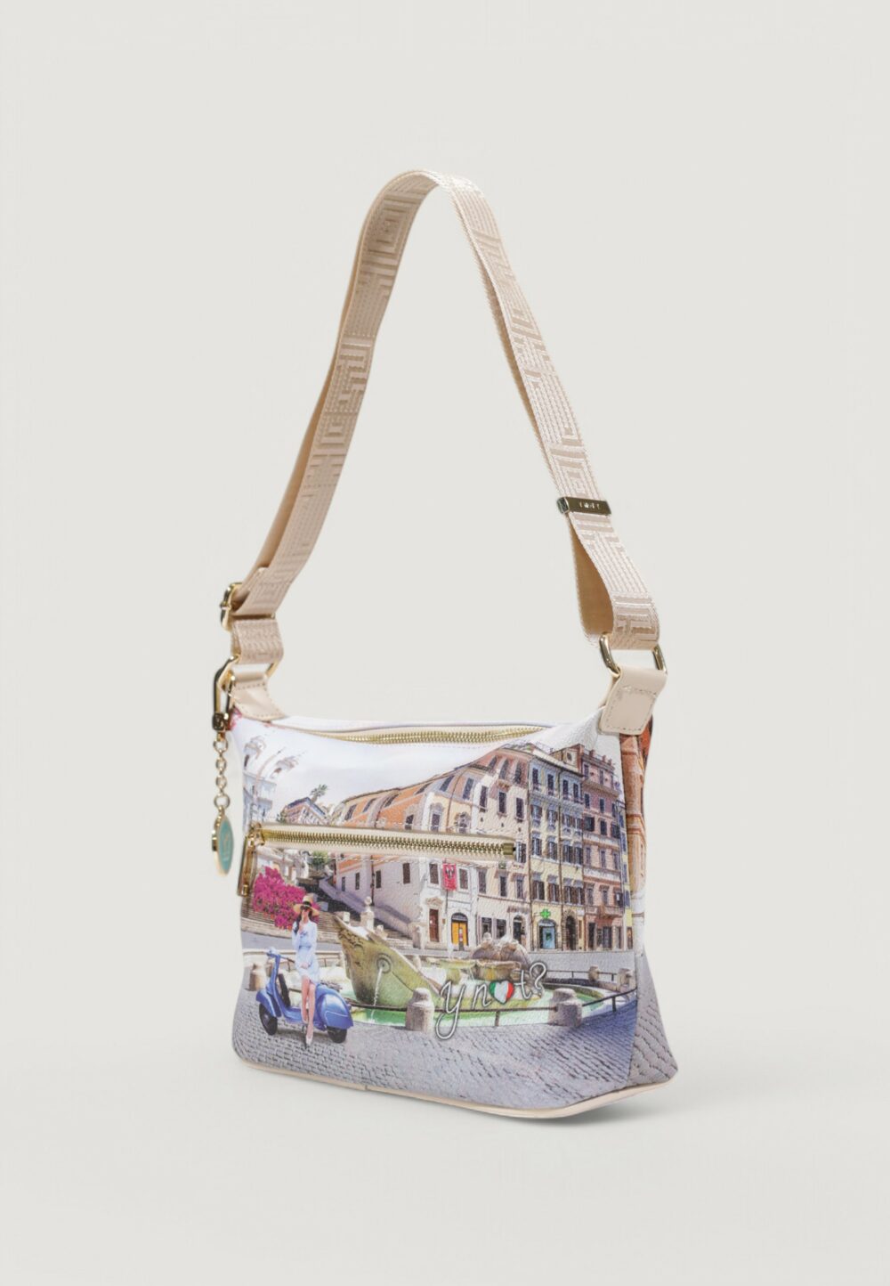 Borsa Y Not? HOBO EASY SMALL Avorio - Foto 4