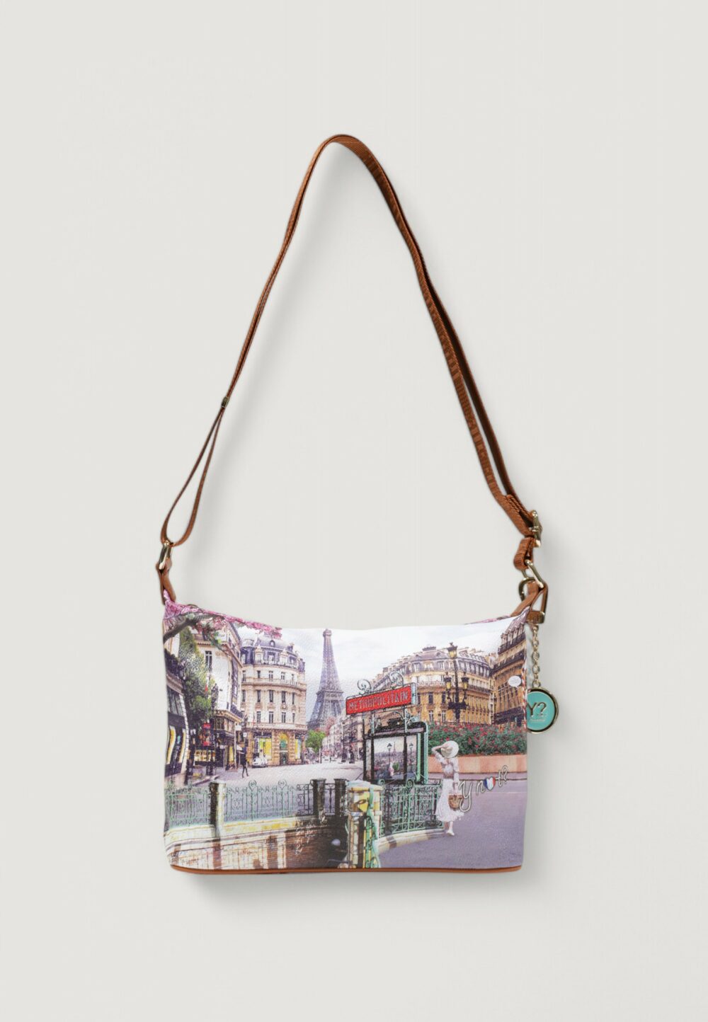 Borsa Y Not? HOBO EASY SMALL Beige scuro - Foto 1