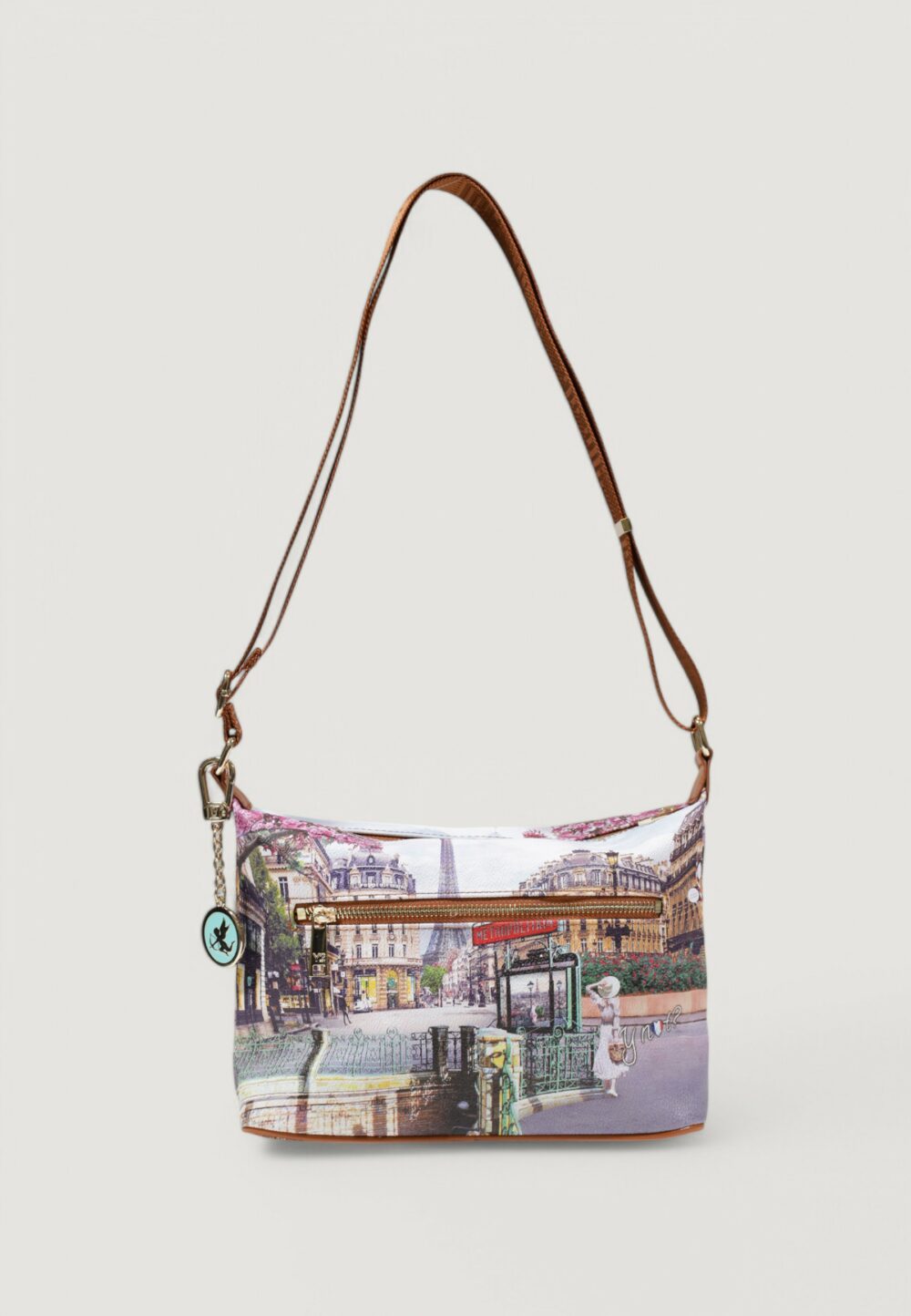 Borsa Y Not? HOBO EASY SMALL Beige scuro - Foto 3