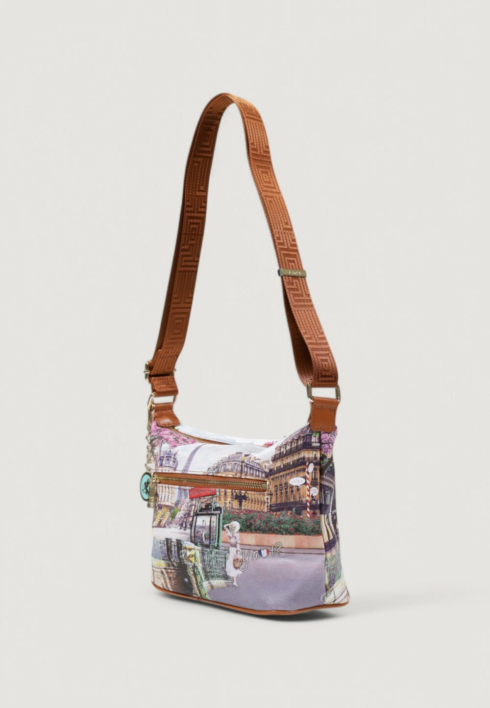 Borsa Y Not? HOBO EASY SMALL Beige scuro - Foto 4