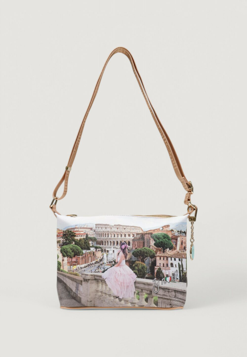 Borsa Y Not? HOBO EASY SMALL Beige chiaro - Foto 1