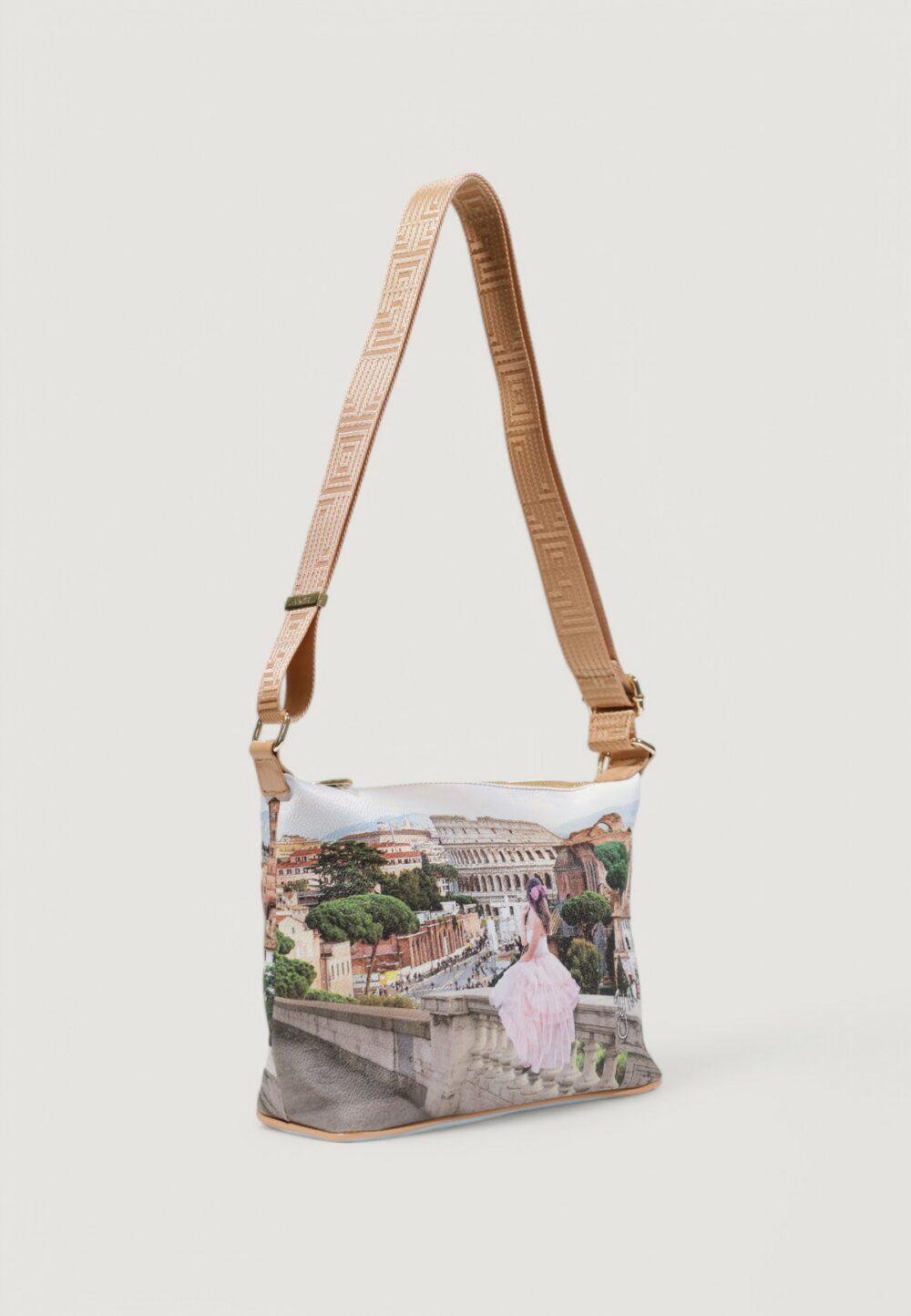 Borsa Y Not? HOBO EASY SMALL Beige chiaro - Foto 2