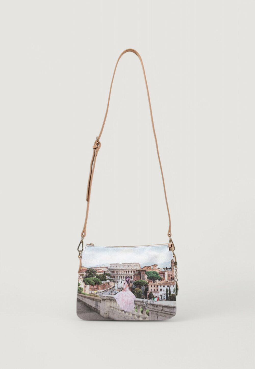 Borsa Y Not? SHOULDER 2 COMPARTMENT Beige chiaro - Foto 1