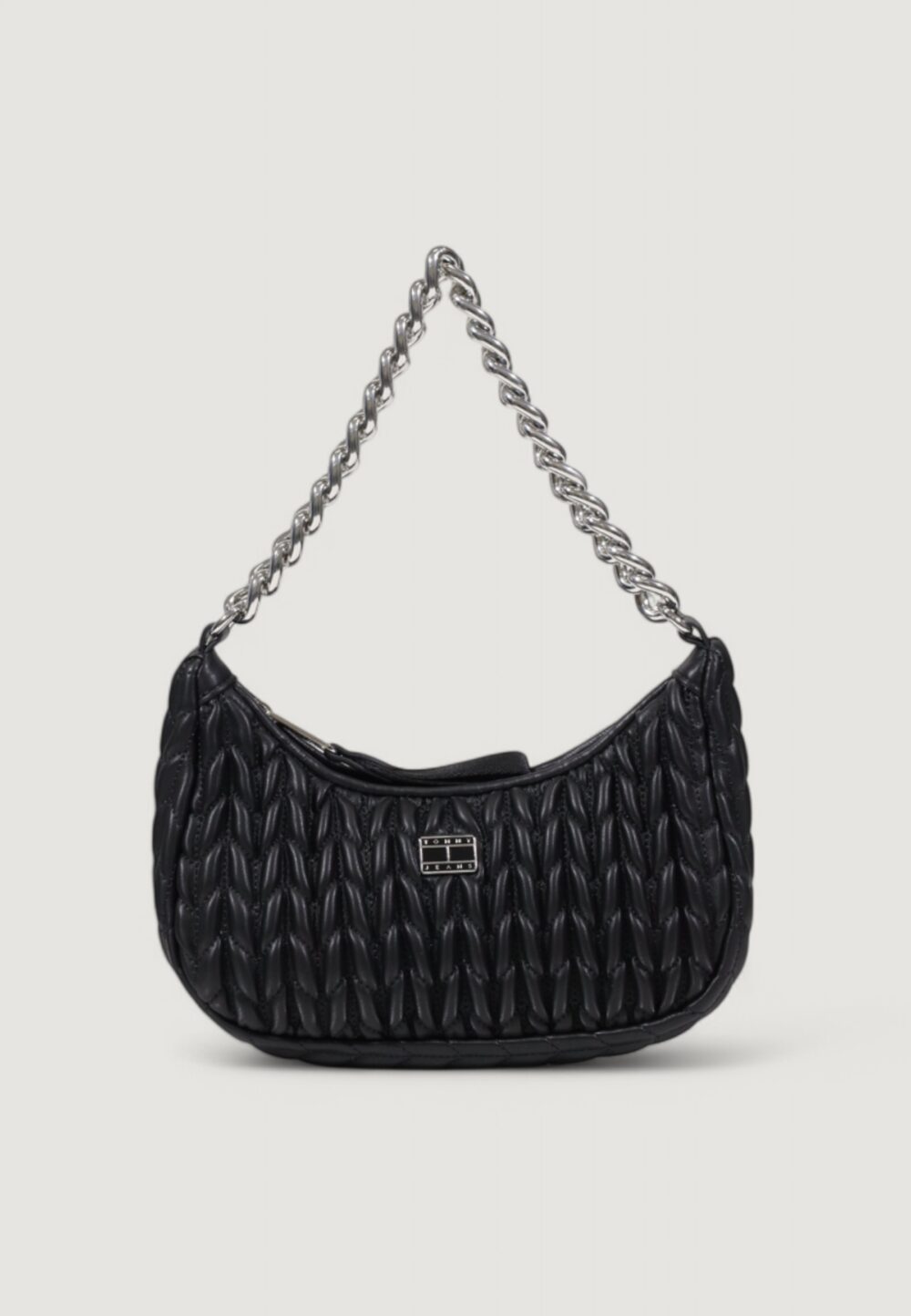 Borsa Tommy Hilfiger Jeans TJW ICONIC SHOULDER QUILTED Nero - Foto 1