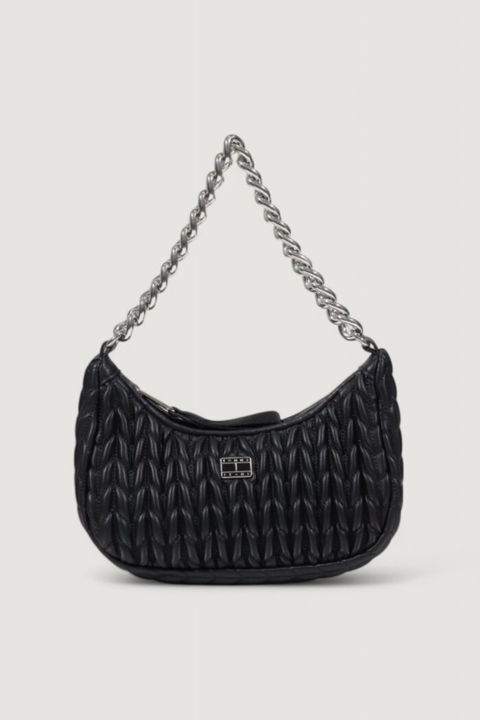 Borsa Tommy Hilfiger TJW ICONIC SHOULDER QUILTED Nero