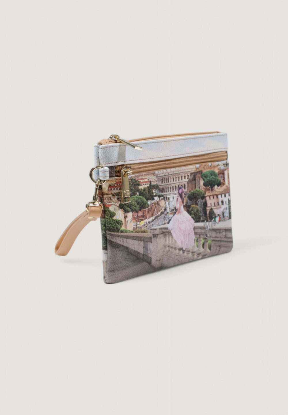 Borsa Y Not? POCKET WITH HANDLE SMALL Beige chiaro - Foto 3