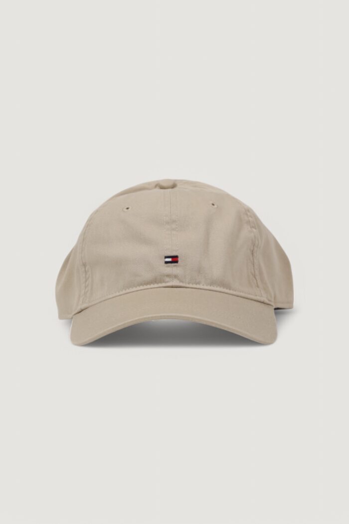 Cappello con visiera Tommy Hilfiger TH FLAG SOFT 6 PANEL CAP Terra – Fango