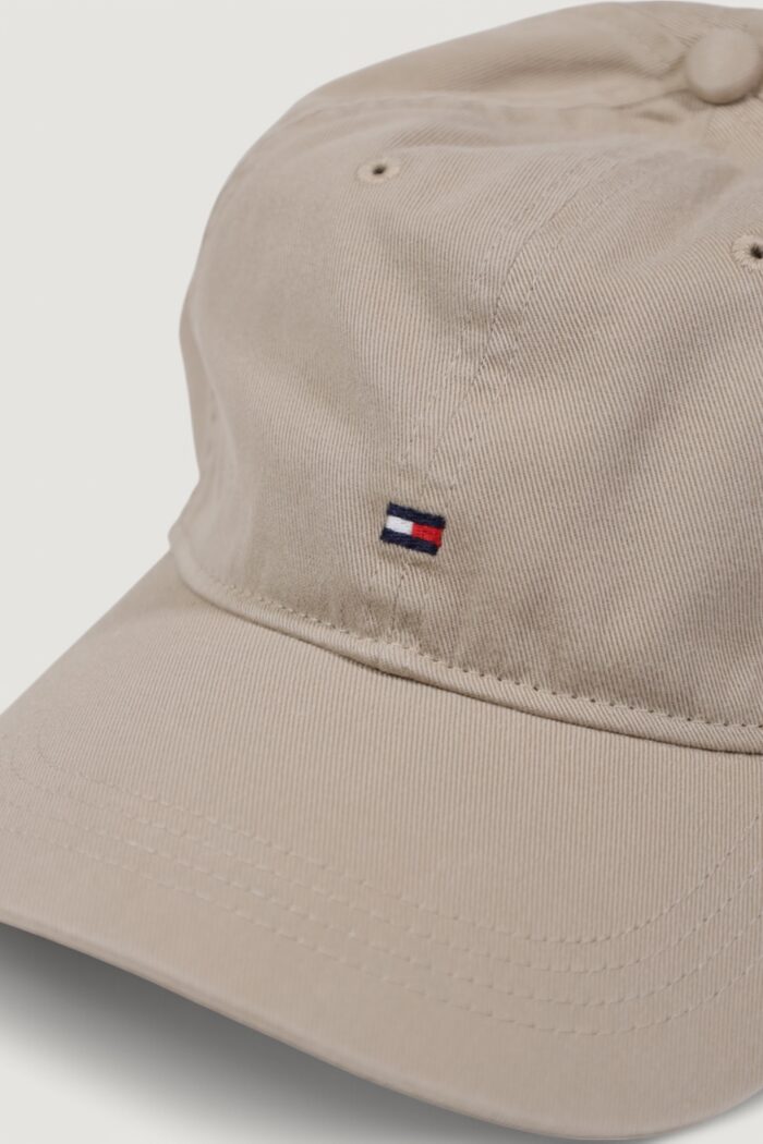 Cappello con visiera Tommy Hilfiger TH FLAG SOFT 6 PANEL CAP Terra – Fango