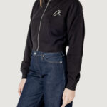 Felpa con cappuccio Calvin Klein Jeans EMBROIDERED CK ZIP T Nero - Foto 2