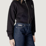 Felpa con cappuccio Calvin Klein Jeans EMBROIDERED CK ZIP T Nero - Foto 3