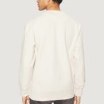 Felpa senza cappuccio Calvin Klein Jeans INTERLOCK CREW NECK Beige chiaro - Foto 2