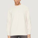 Felpa senza cappuccio Calvin Klein Jeans INTERLOCK CREW NECK Beige chiaro - Foto 1