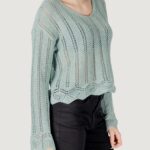 Maglia Only ONLELBA LIFE LS V-NECK CC KNT Tiffany - Foto 3
