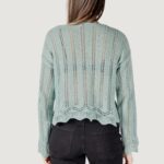 Maglia Only ONLELBA LIFE LS V-NECK CC KNT Tiffany - Foto 4