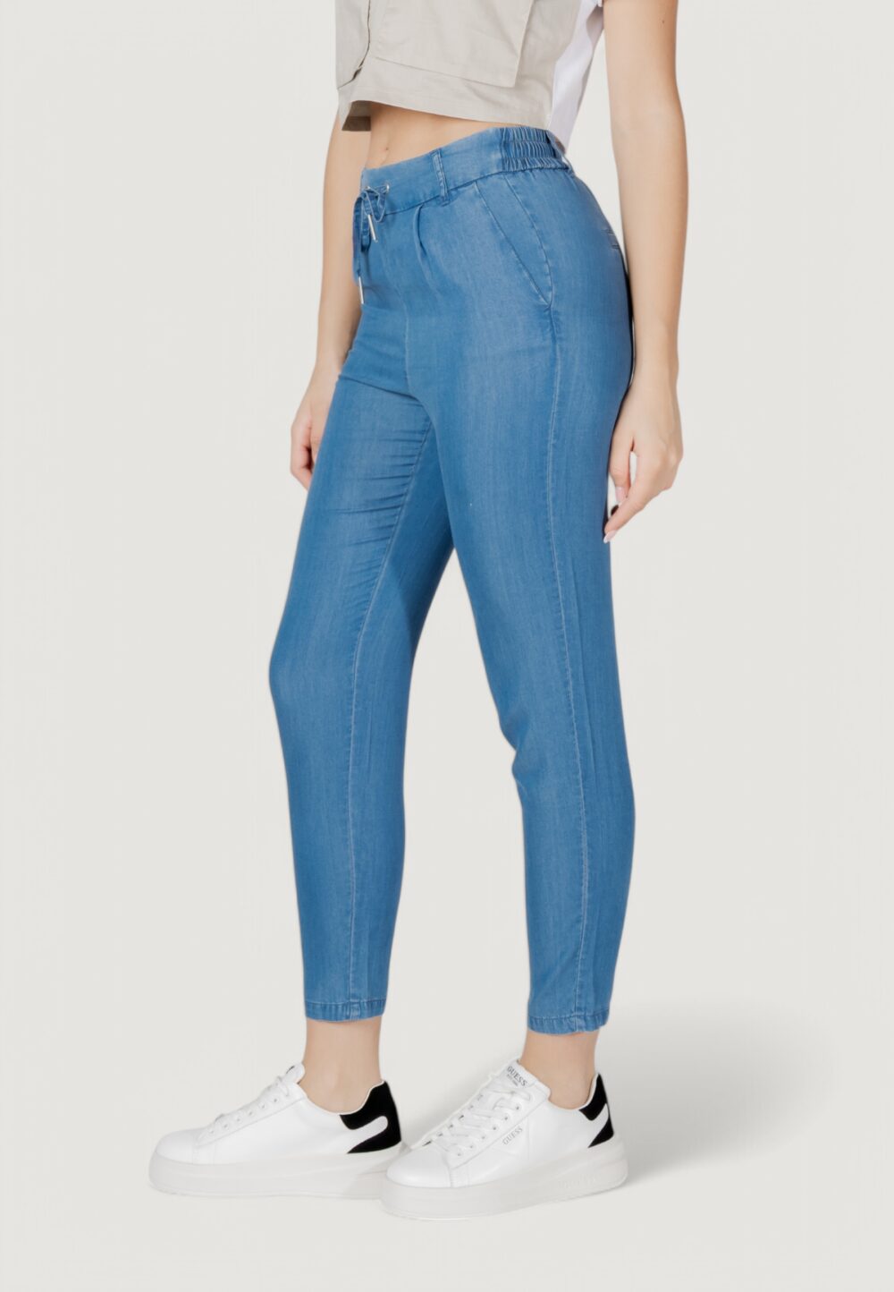Pantaloni a sigaretta Only ONLPOPTRASH CHARIS LIFE PANT CC WVN Denim - Foto 2