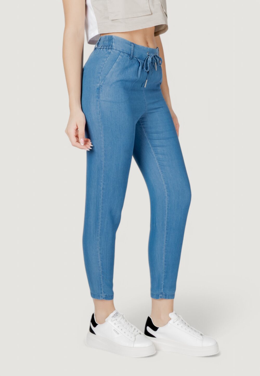 Pantaloni a sigaretta Only ONLPOPTRASH CHARIS LIFE PANT CC WVN Denim - Foto 3