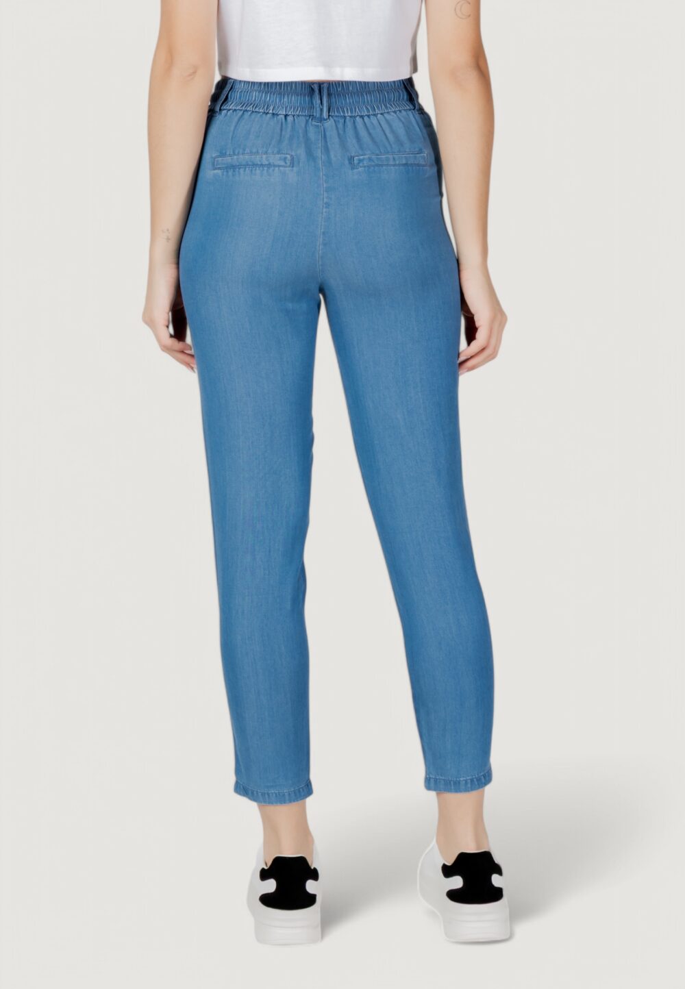 Pantaloni a sigaretta Only ONLPOPTRASH CHARIS LIFE PANT CC WVN Denim - Foto 4