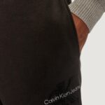 Pantaloni sportivi Calvin Klein Jeans CHENILLE MONOLOGO SW Nero - Foto 2