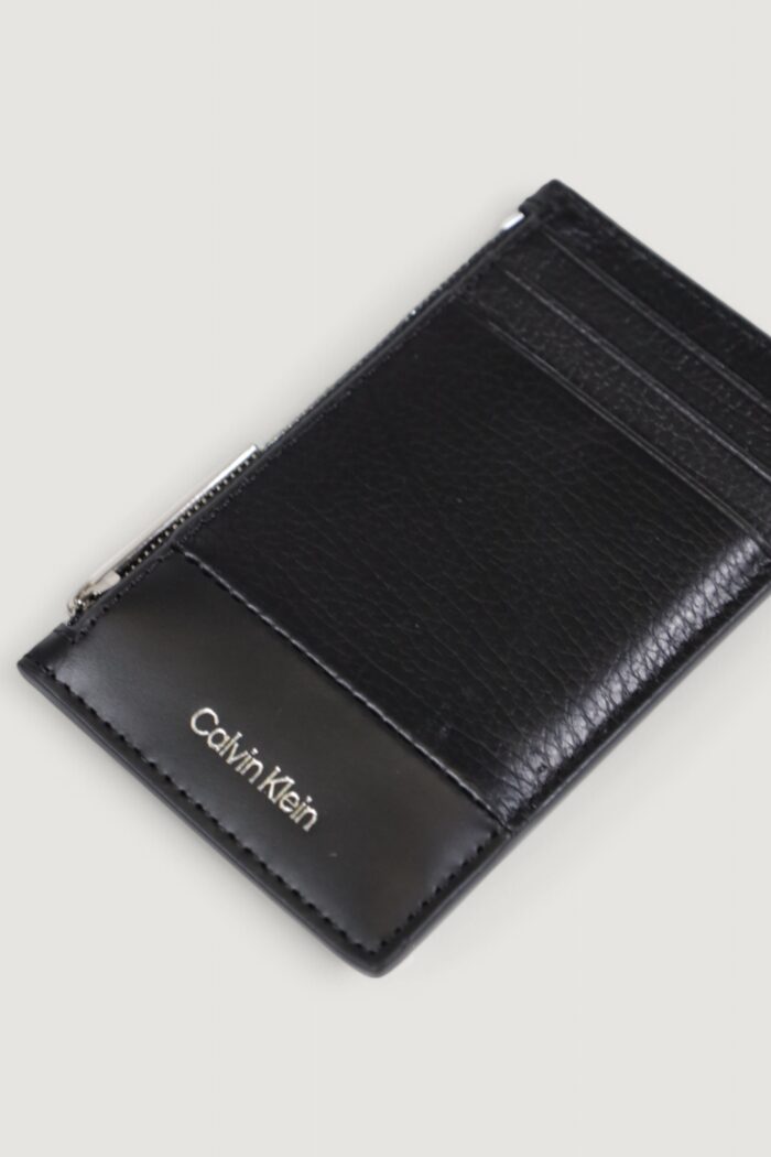 Portacarte Calvin Klein SUBTLE MIX N/S CARDHOLDER 6CC Nero