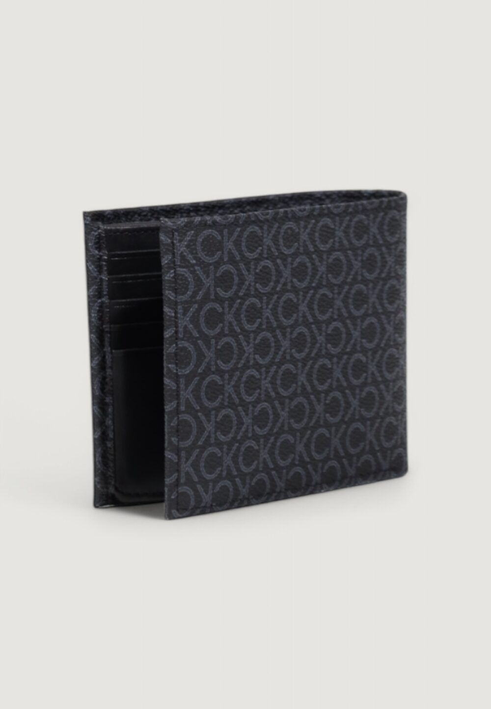 Portafoglio con portamonete Calvin Klein CLASSIC MONO TRIFOLD 10CC W/COIN Nero - Foto 4