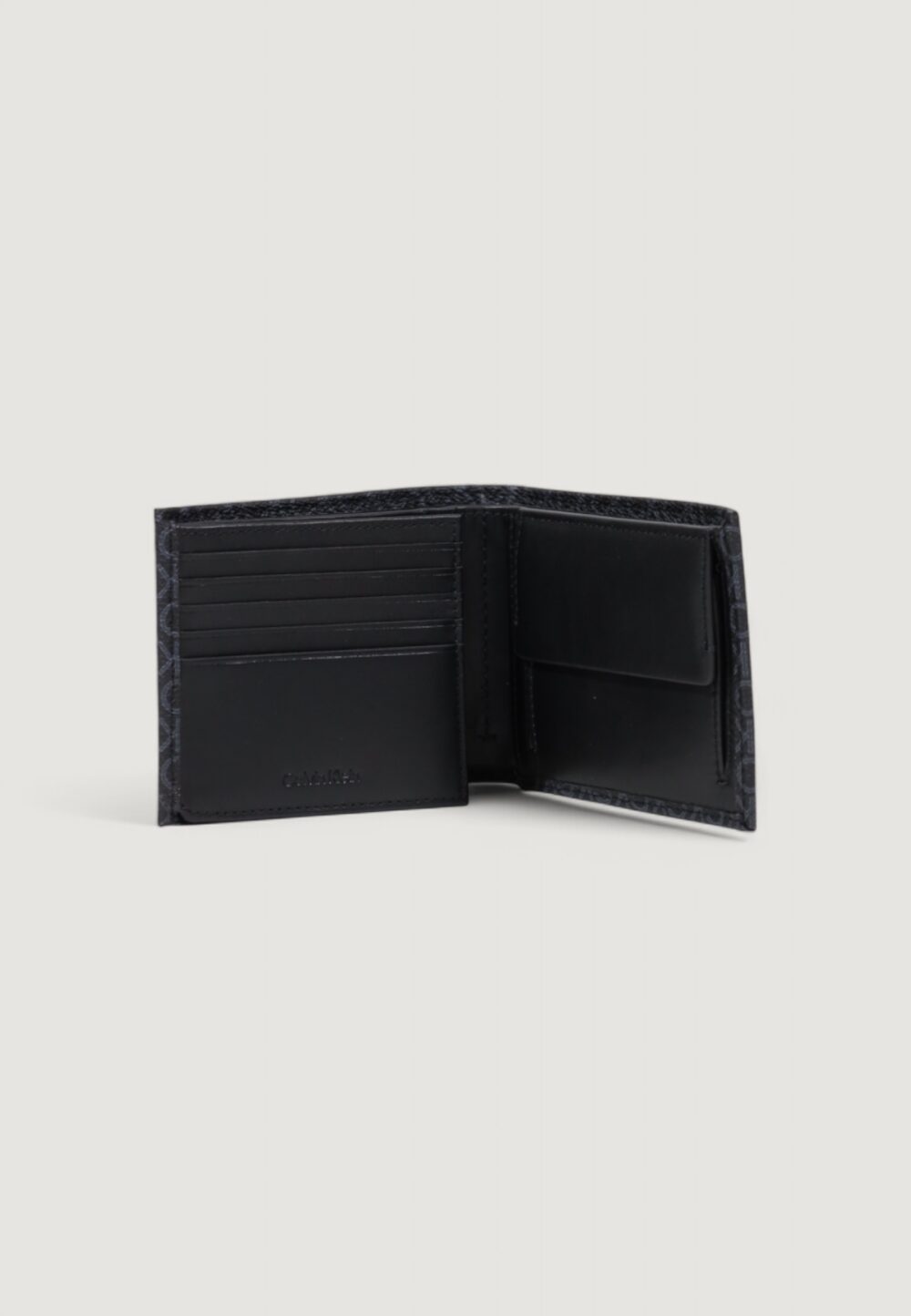 Portafoglio con portamonete Calvin Klein CLASSIC MONO TRIFOLD 10CC W/COIN Nero - Foto 5