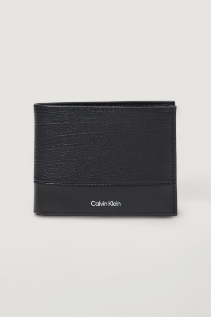 Portafoglio con portamonete Calvin Klein SUBTLE MIX TRIFOLD 10CC W/COIN Nero – K50K512847