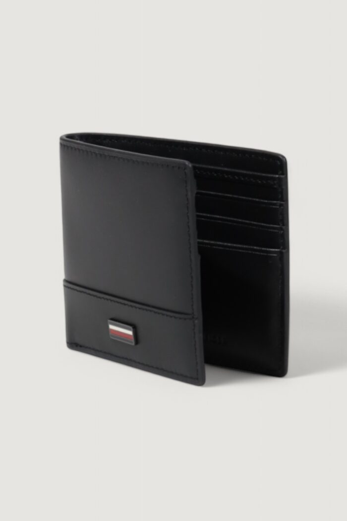 Portafoglio senza portamonete Tommy Hilfiger TH CORP MINI CC WALLET Nero