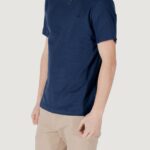 T-shirt Antony Morato REGULAR FIT WITH EMBROIDERED LOGO Blu - Foto 4