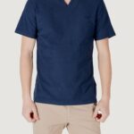 T-shirt Antony Morato REGULAR FIT WITH EMBROIDERED LOGO Blu - Foto 5