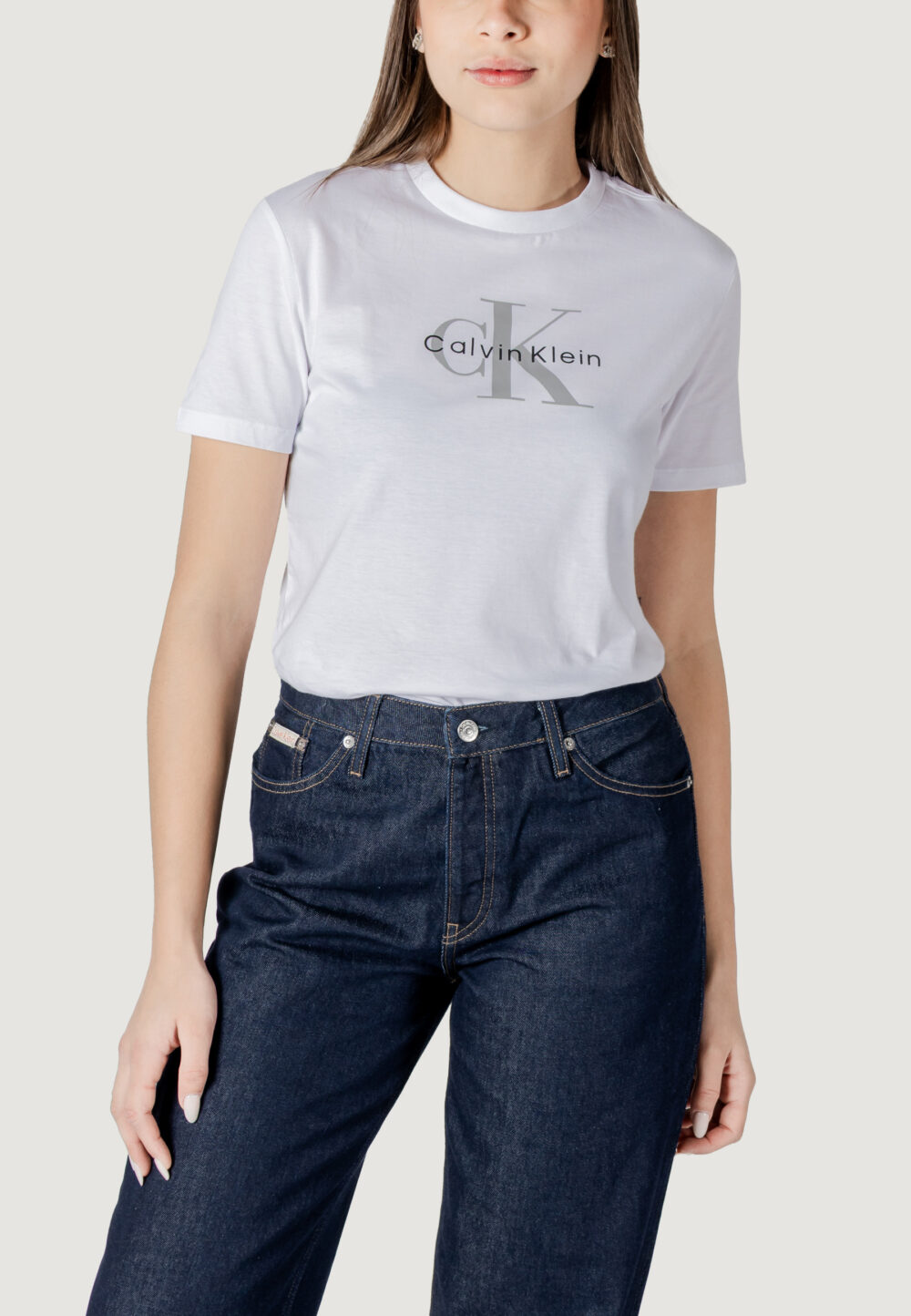 T-shirt Calvin Klein Jeans  Bianco - Foto 1