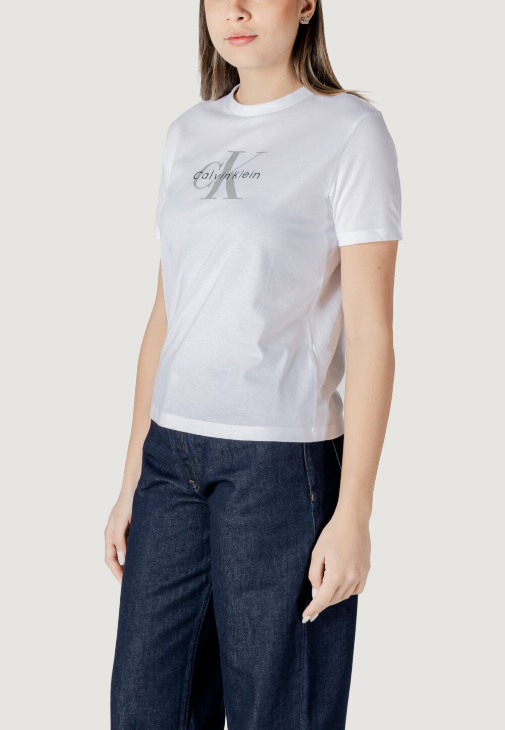 T-shirt Calvin Klein Jeans  Bianco - Foto 2