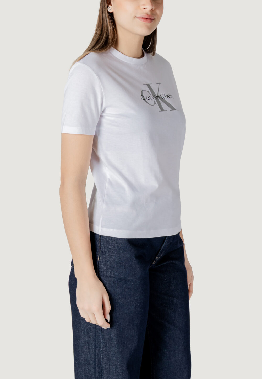 T-shirt Calvin Klein Jeans  Bianco - Foto 3