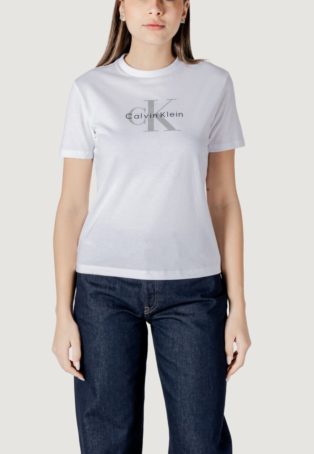 T-shirt Calvin Klein Jeans  Bianco - Foto 5