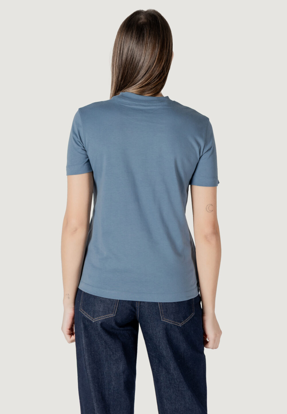 T-shirt Calvin Klein Jeans EMBROIDERED CK REGUL Blu - Foto 4