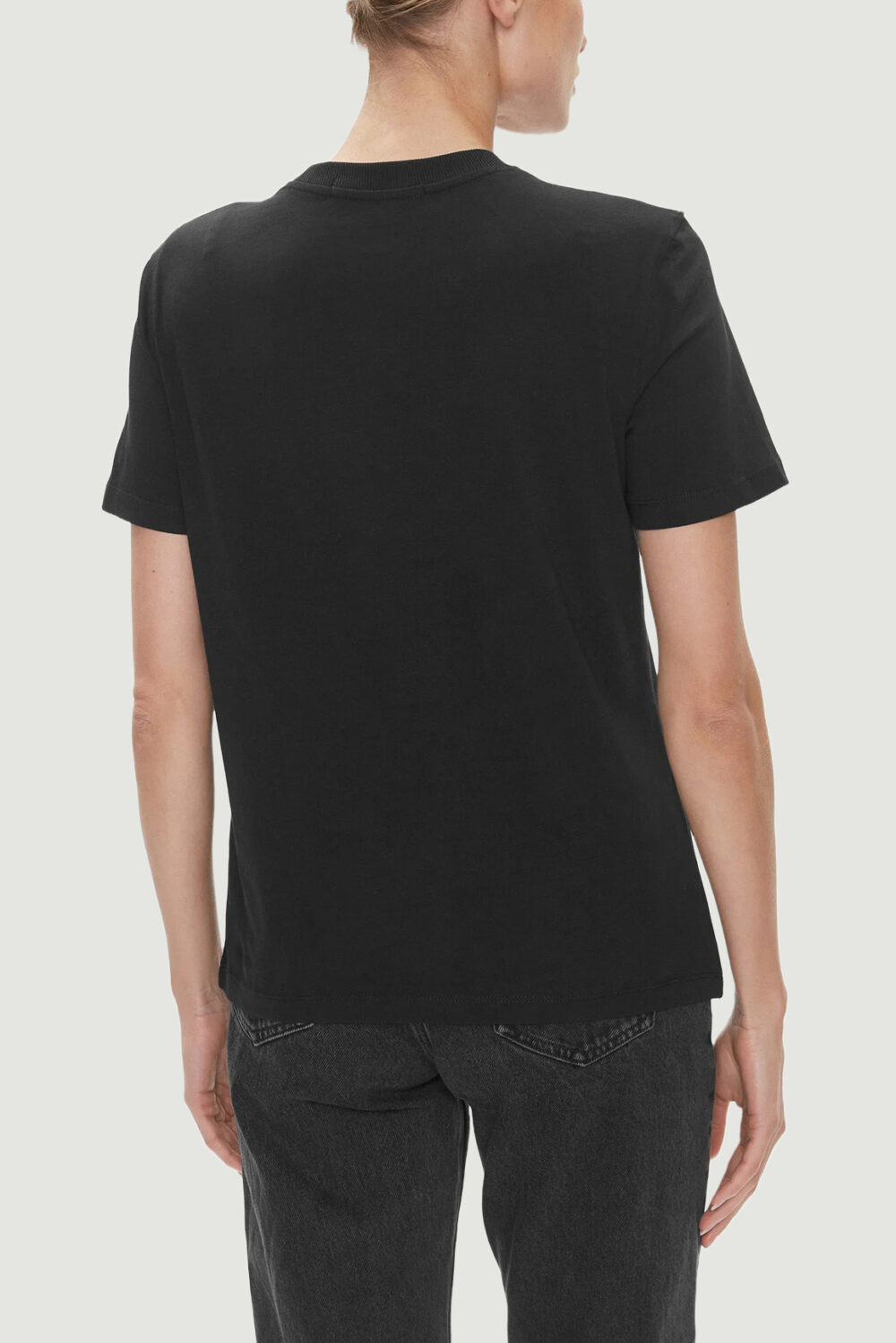 T-shirt Calvin Klein Jeans EMBRO BADGE Nero - Foto 3