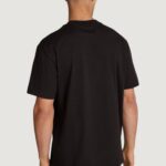 T-shirt Calvin Klein Jeans EMBROIDERED BOX TEE Nero - Foto 2