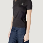 T-shirt Calvin Klein Jeans EMBROIDERED CK REGUL Nero - Foto 2