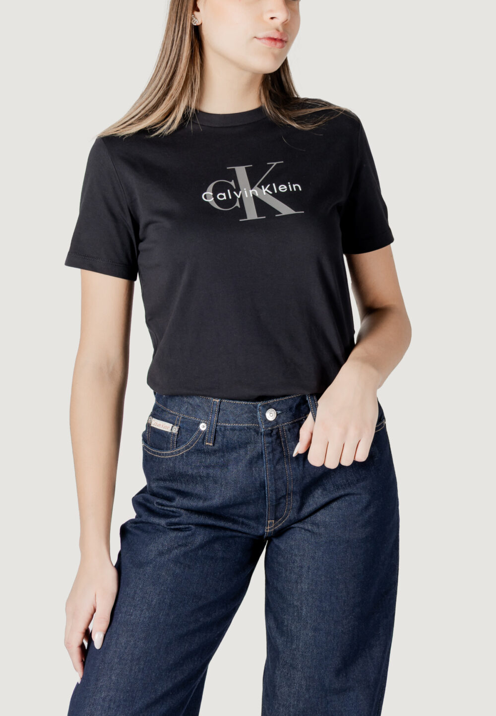 T-shirt Calvin Klein Jeans  Nero - Foto 1