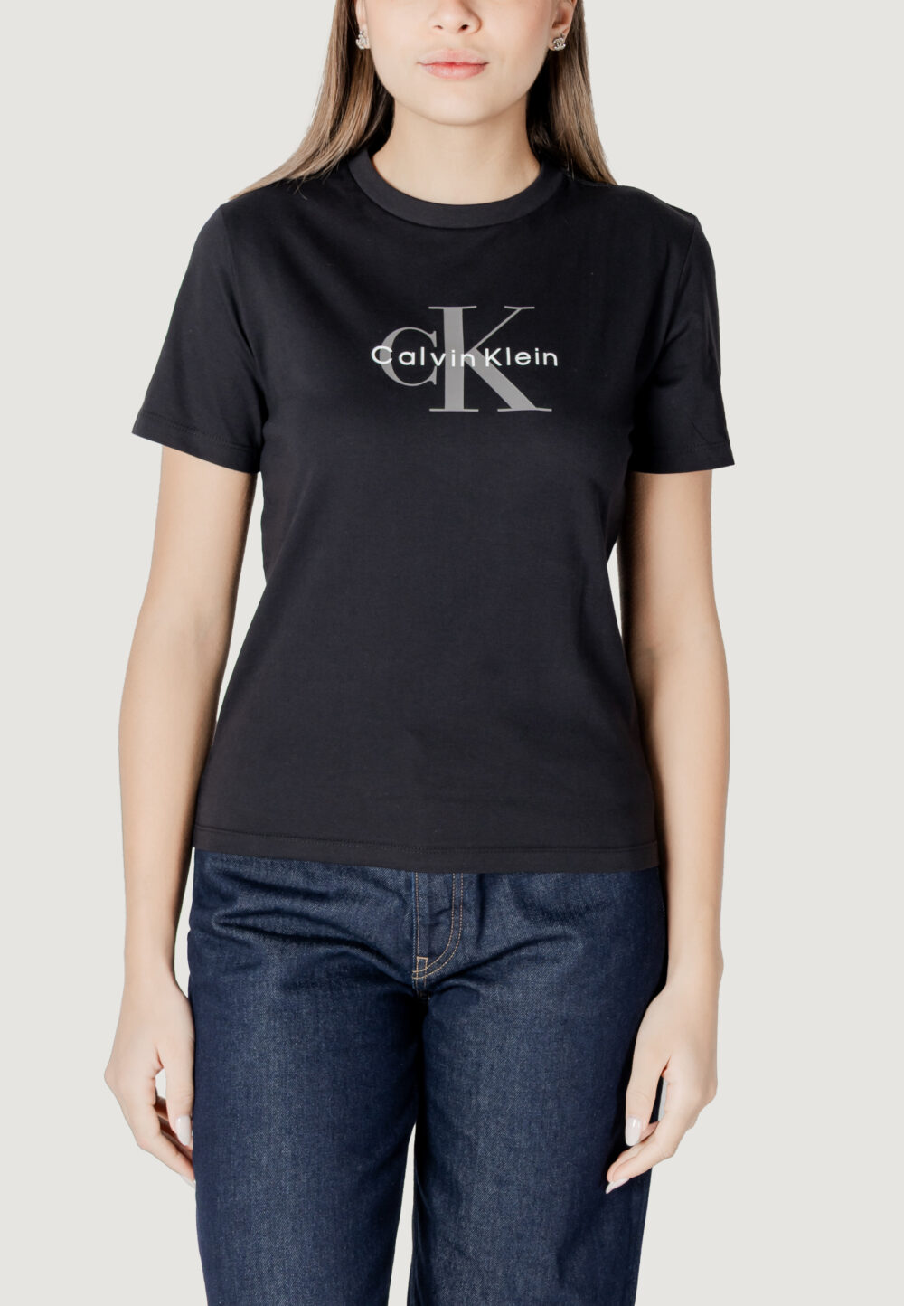 T-shirt Calvin Klein Jeans  Nero - Foto 5