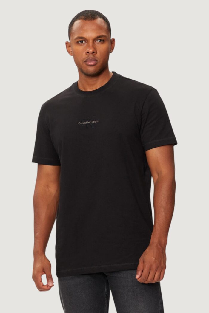 T-shirt Calvin Klein MONOLOGO TEE Nero