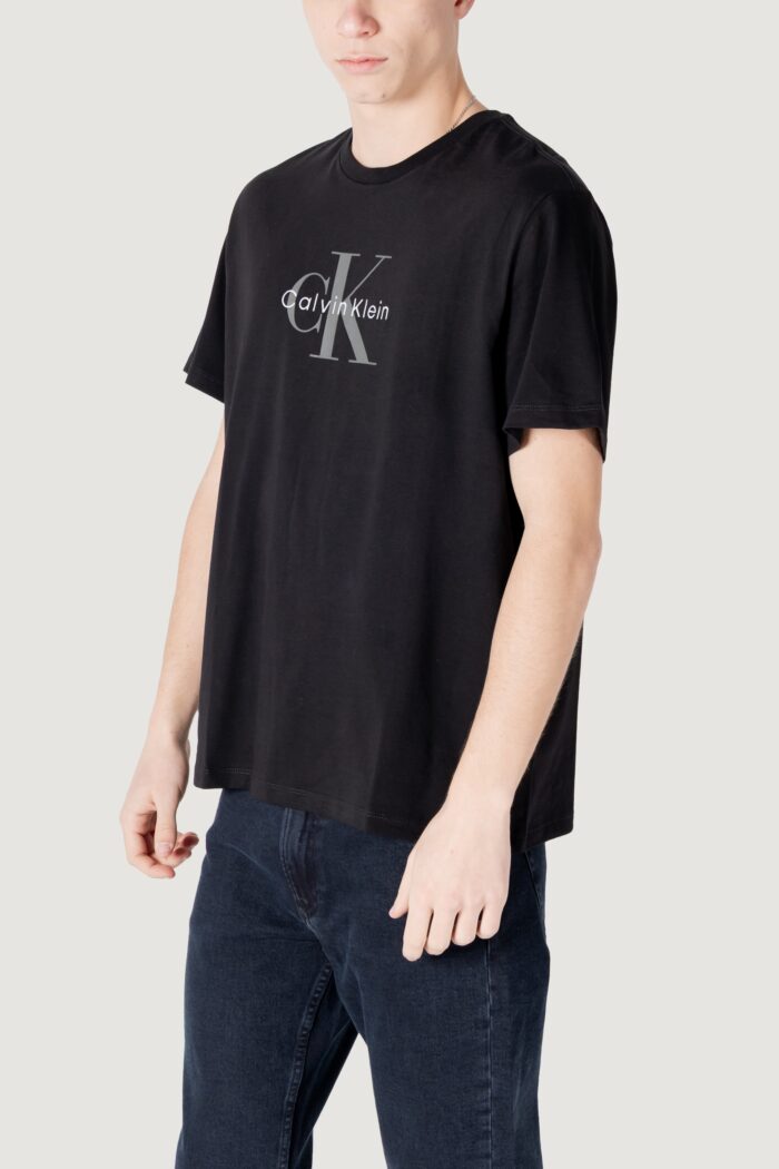 T-shirt Calvin Klein SS HERO MONOLOGO TEE Nero