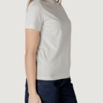 T-shirt Calvin Klein Jeans EMBROIDERED BOX REGU Panna - Foto 3