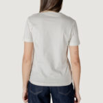 T-shirt Calvin Klein Jeans EMBROIDERED BOX REGU Panna - Foto 4