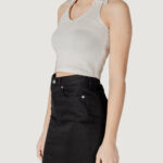 Top Calvin Klein Jeans HALTERNECK POLO COLLAR TOP Beige chiaro - Foto 2