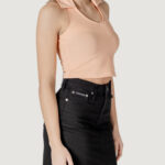 Top Calvin Klein Jeans HALTERNECK POLO COLLAR TOP Pesca - Foto 3