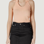 Top Calvin Klein Jeans HALTERNECK POLO COLLAR TOP Pesca - Foto 5