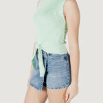 Top Jacqueline de Yong Jdycirkeline S/L O- Neck Tie Pull Knt Verde - Foto 2