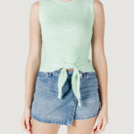 Top Jacqueline de Yong Jdycirkeline S/L O- Neck Tie Pull Knt Verde - Foto 5
