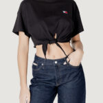 Top Tommy Hilfiger Jeans TJW REG WAIST TIE Nero - Foto 1